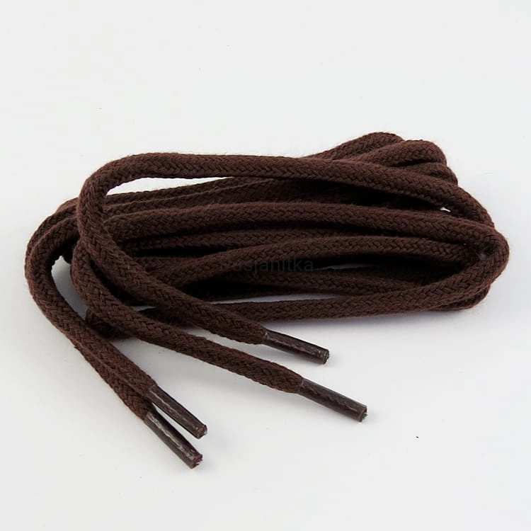 Sznurówki okrągłe 100 cm / brąz