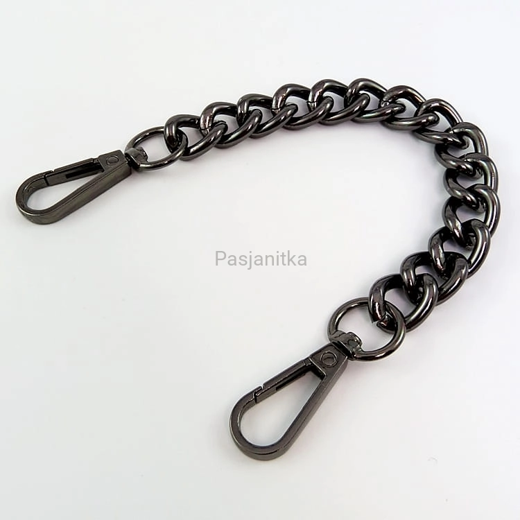 Rączki / Łańcuszek do torebki 25 cm / czarny
