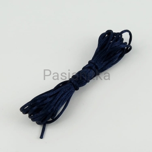 Sznurek satynowy 1 mm / 3 metr / granat