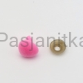 Nos trójkąt aksamitek 14 x 15 mm różowy