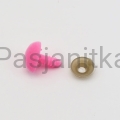 Nos trójkąt aksamitek 14 x 15 mm różowy