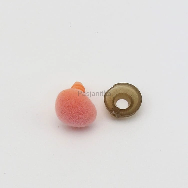 Nos trójkąt aksamitek 11 x 14 mm łosoś