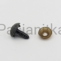 Nos trójkąt aksamitek 11 x 14 mm szary