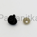 Nos trójkąt aksamitek 14 x 15 mm czarny