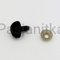 Nos trójkąt aksamitek 14 x 15 mm czarny