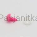 Nos trójkąt aksamitek 10 x 12 mm różowy