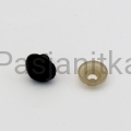 Nos trójkąt aksamitek 10 x 12 mm czarny