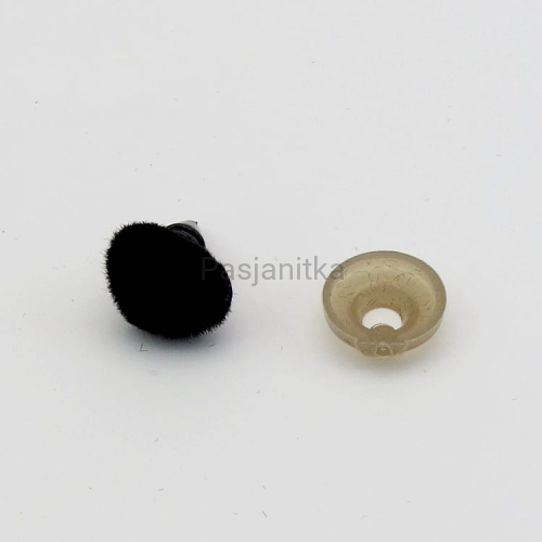 Nos trójkąt aksamitek 10 x 12 mm czarny