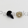 Nos trójkąt aksamitek 10 x 12 mm czarny