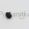 Nos trójkąt aksamitek 10 x 12 mm szary