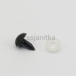 Nos trójkąt aksamitek 10 x 12 mm szary