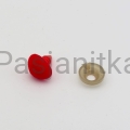 Nos trójkąt aksamitek 10 x 12 mm czerwony