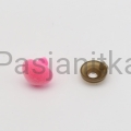 Nos trójkąt aksamitek 11 x 14 mm różowy