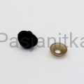 Nos trójkąt aksamitek 11 x 14 mm czarny
