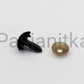 Nos trójkąt aksamitek 11 x 14 mm czarny
