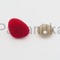 Nos trójkąt aksamitek 20 x 25 mm czerwony