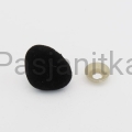Nos trójkąt aksamitek 20 x 25 mm czarny