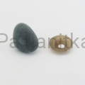 Nos trójkąt aksamitek 20 x 25 mm szary
