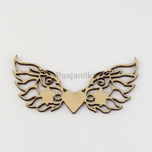 Drewniane skrzydła nr 11 // 10 cm x 5 cm