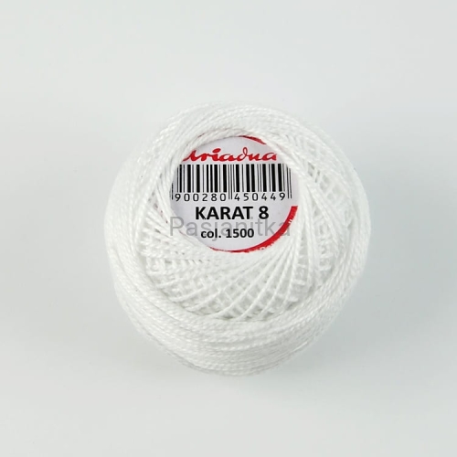 Kordonek Karat 8 / 1500 biały