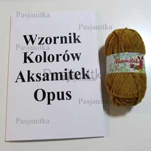 Wzornik kolorów włóczki Aksamitek Opus