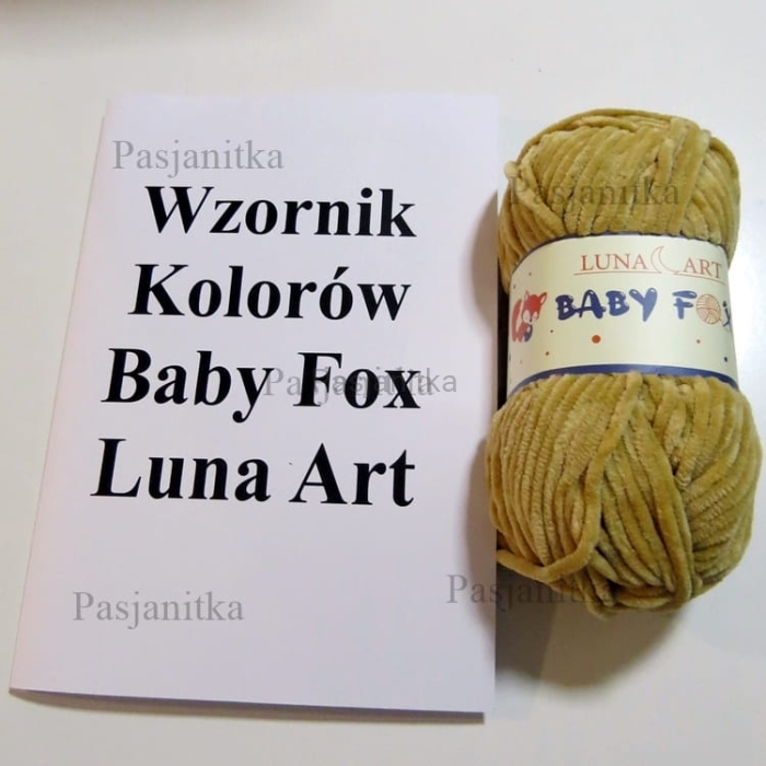Wzornik kolorów włóczki Baby Fox Luna Art