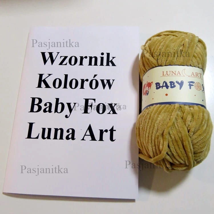 Wzornik kolorów włóczki Baby Fox Luna Art