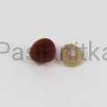 Nos trójkąt aksamitek 10 x 12 mm brązowy