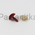 Nos trójkąt aksamitek 10 x 12 mm brązowy