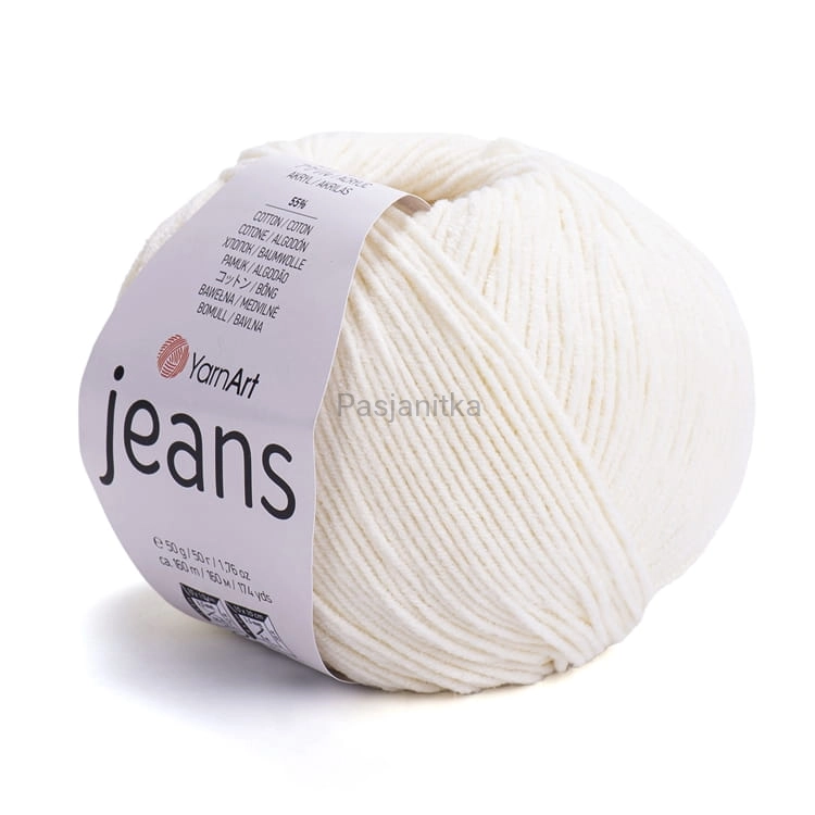 Włóczka Jeans 03 ecru
