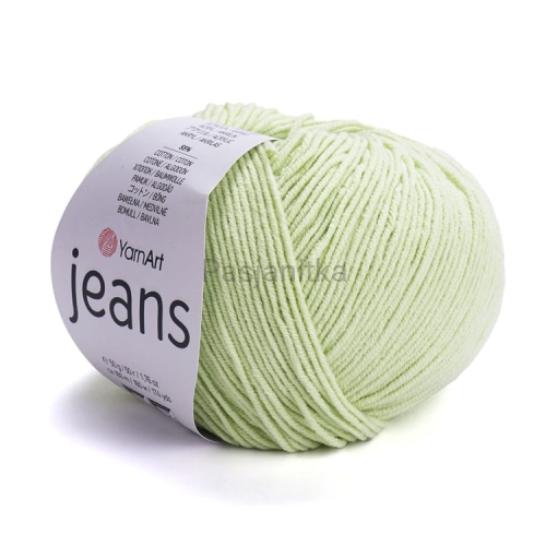 Włóczka Jeans 11 jasny zielony