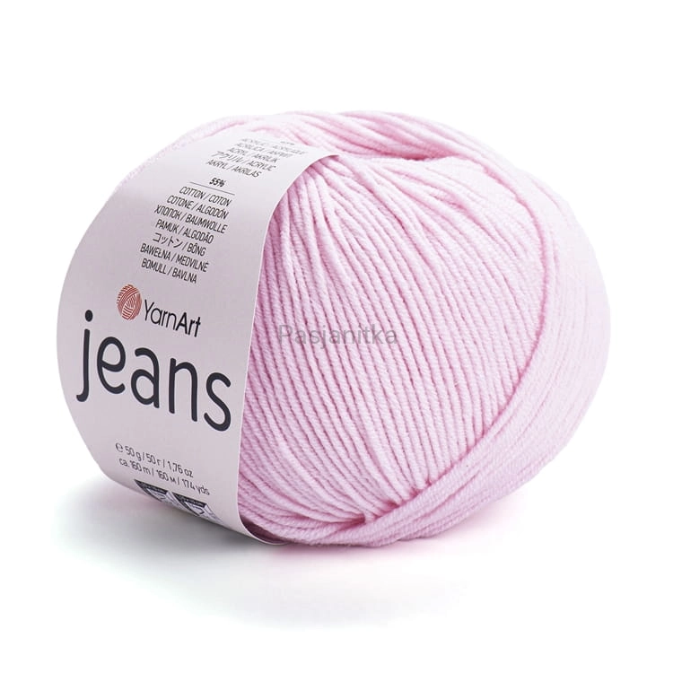 Włóczka Jeans 18 jasny róż