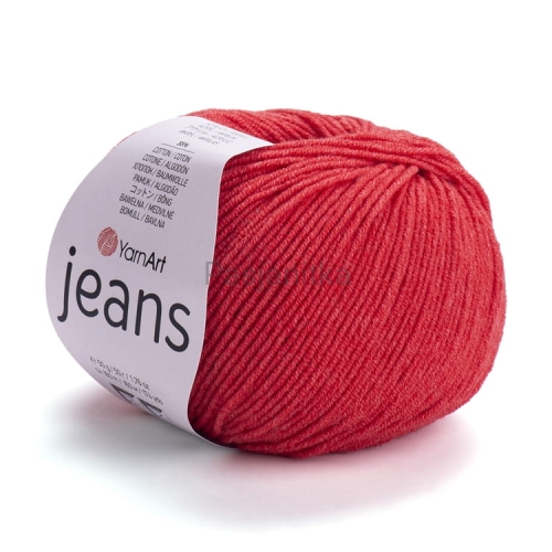 Włóczka Jeans 26 czerwony