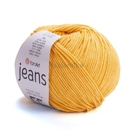 Włóczka Jeans 35 żółty