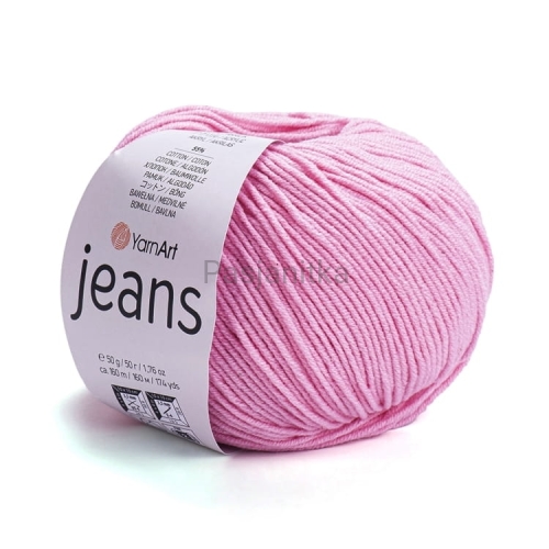Włóczka Jeans 36 średni róż