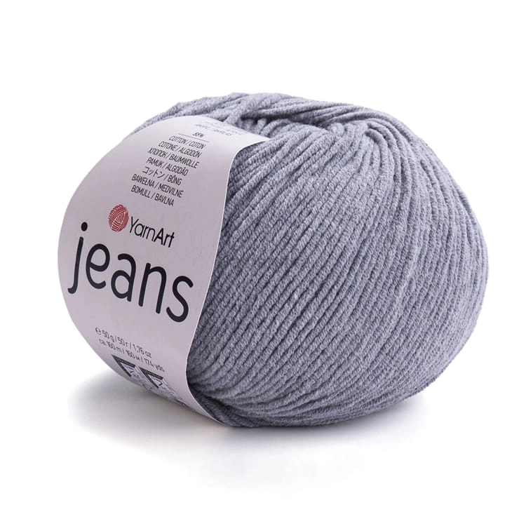 Włóczka Jeans 46 szary