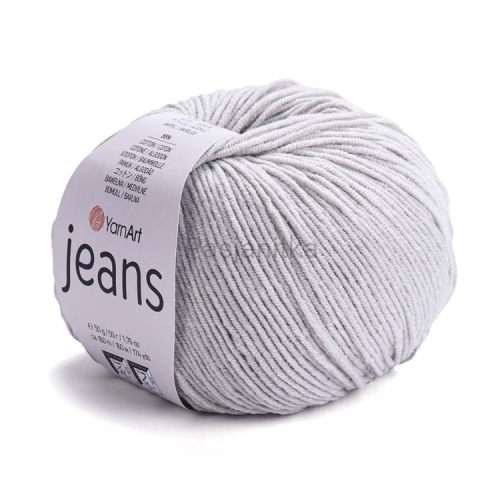 Włóczka Jeans 49 jasny szary