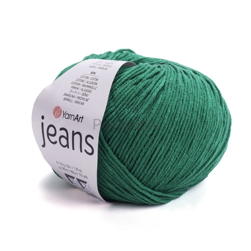 Włóczka Jeans 52 zielony