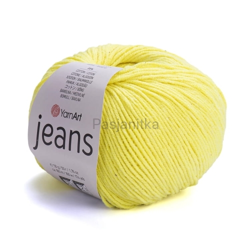 Włóczka Jeans 58 żółty neon