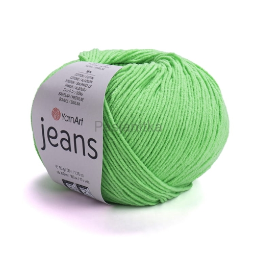 Włóczka Jeans 60 zielony neon