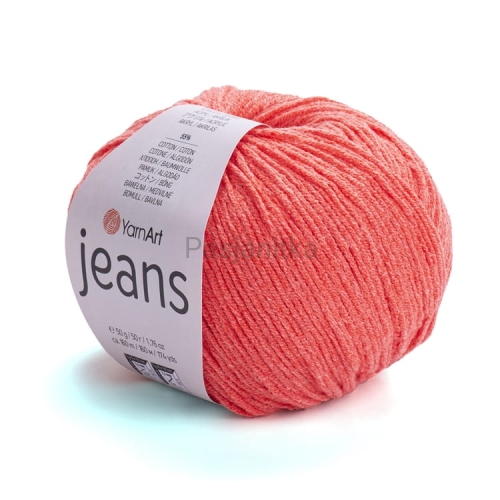 Włóczka Jeans 61 neon pomarańcz