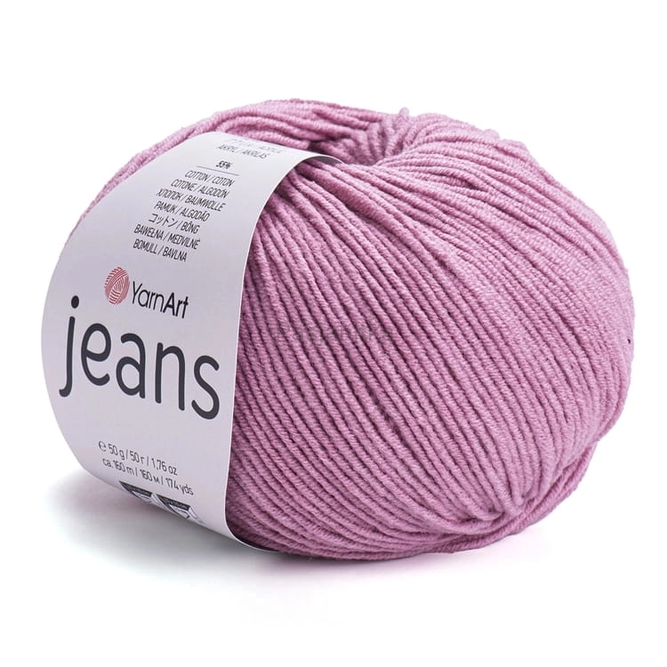 Włóczka Jeans 65 brudny róż