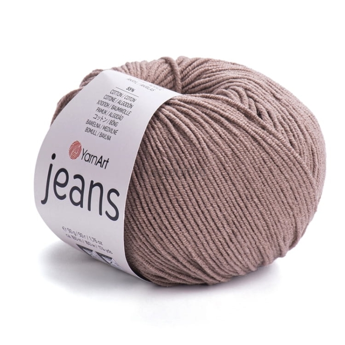Włóczka Jeans 71 mleczny brąz
