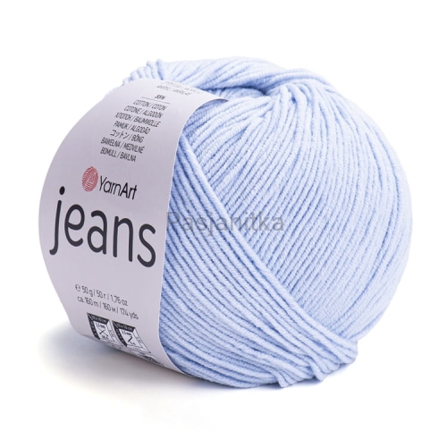 Włóczka Jeans 75 jasny błękit