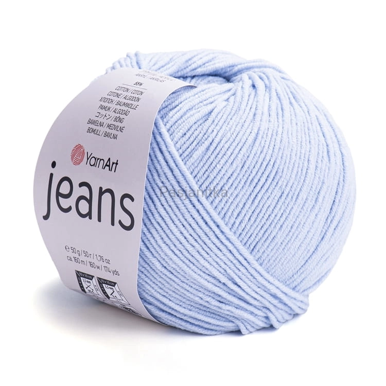 Włóczka Jeans 75 jasny błękit