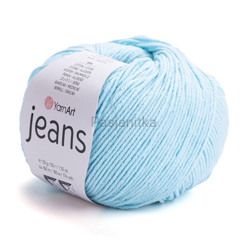 Włóczka Jeans 76 jasny turkus/mięta