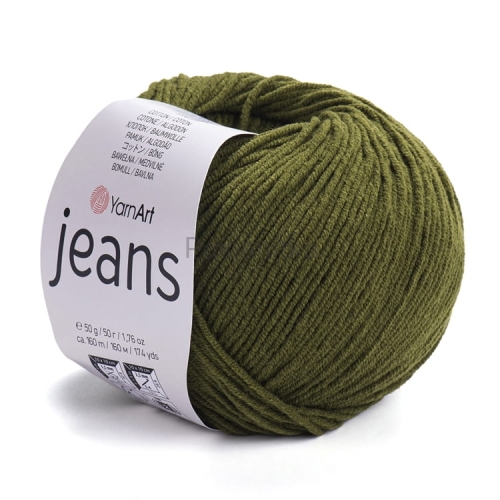 Włóczka Jeans 82 khaki