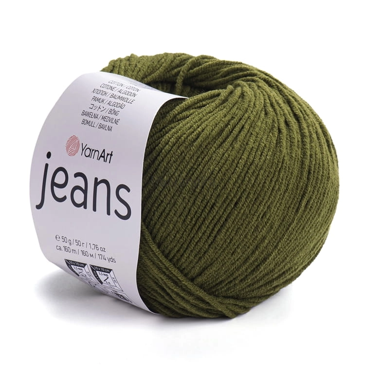 Włóczka Jeans 82 khaki