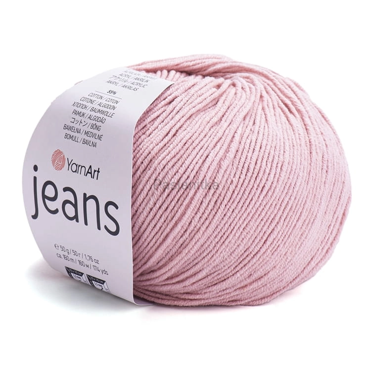 Włóczka Jeans 83 pudrowy różowy