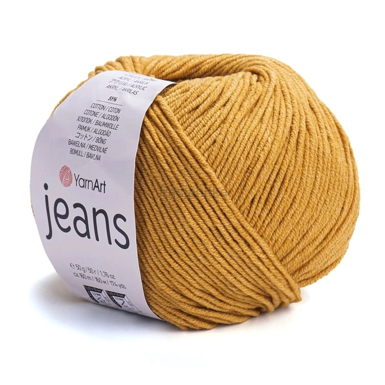 Włóczka Jeans 84 musztarda